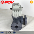 Plastic pvc ball valve 3-way motorized valve